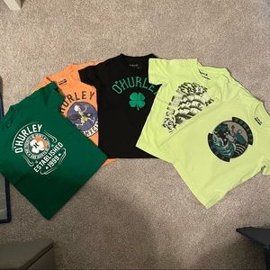 5 Hurley t-shirts 4T